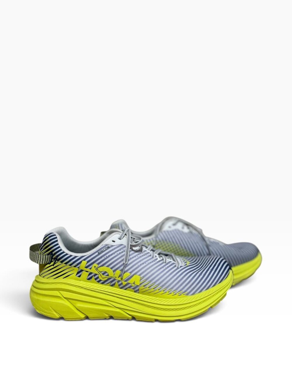Hoka One One M Rincon 2 White/Neon Yellow 1115014 BDBCT Men's Sz 11